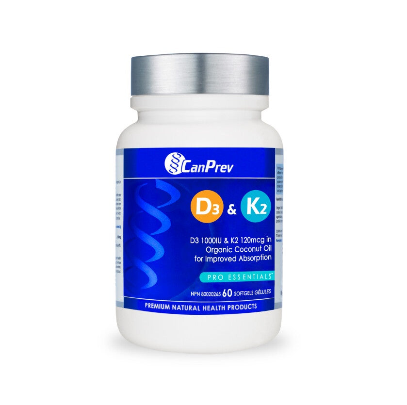 CanPrev D3 & K2 60 softgels